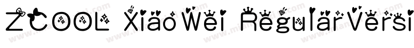 ZCOOL XiaoWei RegularVersion 1000字体转换
